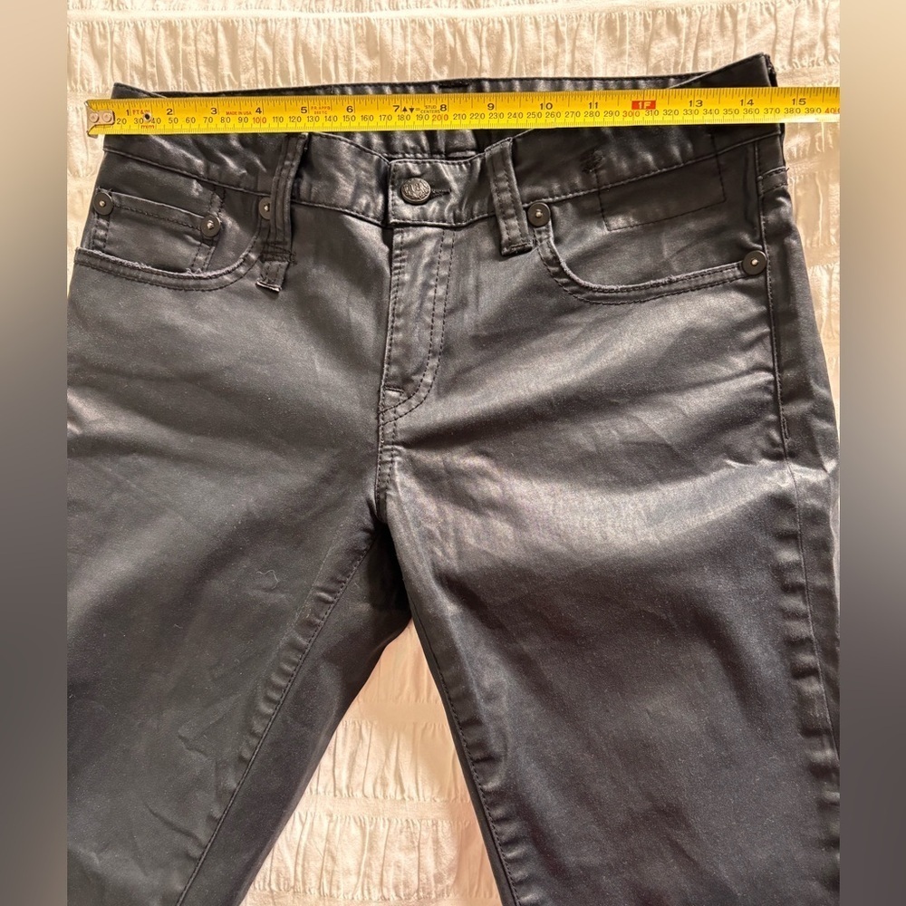 R13 Black Coated Skinny Jeans Made in Italy - Picture 12 of 12